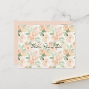 Carte Postale Jolies Fleurs de Pêche