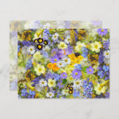 Carte Postale Jolies fleurs de printemps (Devant / Derrière)