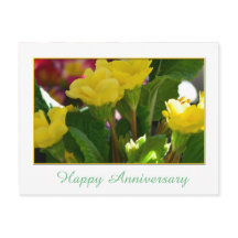 Jolies fleurs jaunes de jardin joyeux anniversaire