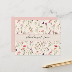Carte Postale Jolies Fleurs Roses Rouge Violet