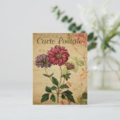 Carte Postale Jolies fleurs Vintages (Debout devant)