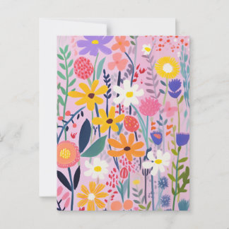 Carte Postale Jolies Petites Fleurs
