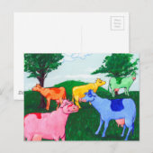 Carte Postale Jolies vaches (Devant / Derrière)