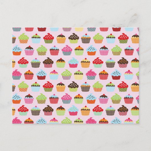 Carte Postale Jolis Cupcakes (Devant)