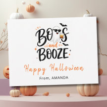 Jolis fantômes, boissons et Halloween