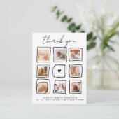 Carte Postale Jolis Gribouillages Multi Photo Remerciements Baby (Debout devant)