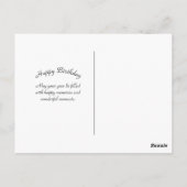 Carte Postale Jolis reflets d'arbres d'automne orange pour anniv (Dos)