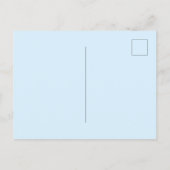 Carte Postale Jolis rêves de fleurs blanches bleu clair (Dos)