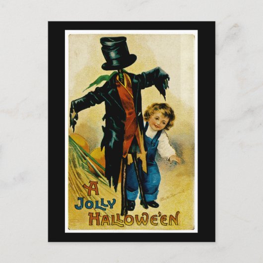 Carte Postale Jolly Halloween Scarecrow (Devant)