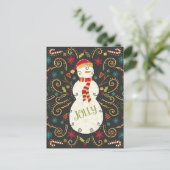 Carte Postale Jolly Otomi Holiday Snowman (Debout devant)