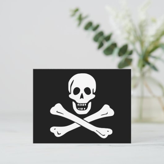 Carte postale jolly roger Pirate (Debout devant)