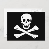 Carte postale jolly roger Pirate (Devant / Derrière)