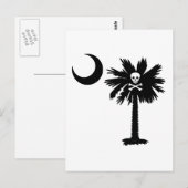 Carte Postale jolly roger Pirate Palmetto (Devant / Derrière)