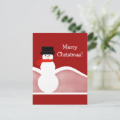 Carte postale Jolly Snowman Christmas (Debout devant)