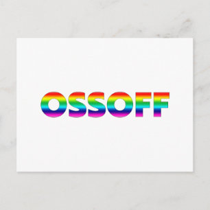 Carte Postale Jon Ossoff Géorgie Sénat deuxième fierté lgbtq lgb