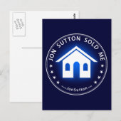 Carte Postale Jon Sutton M'A Vendu (Devant / Derrière)