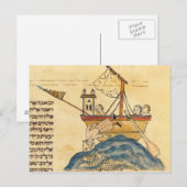 Carte Postale Jonas mangé par la baleine (Devant / Derrière)