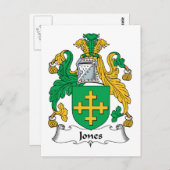 Carte Postale Jones Family Crest (Devant / Derrière)