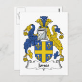 Carte Postale Jones Family Crest (Devant / Derrière)