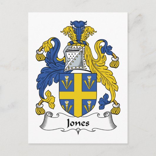 Carte Postale Jones Family Crest (Devant)