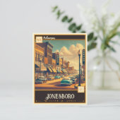 Carte Postale Jonesboro, Arkansas | VINTAGE (Debout devant)