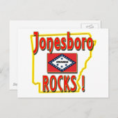 Carte Postale Jonesboro Rocks ! (rouge) (Devant / Derrière)
