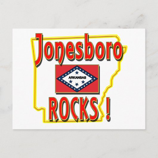 Carte Postale Jonesboro Rocks ! (rouge) (Devant)