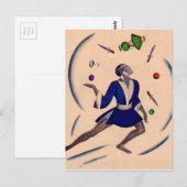 Carte Postale jongleur (Devant / Derrière)