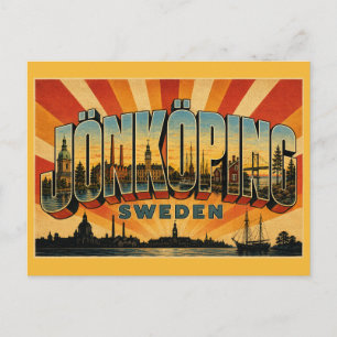 Carte Postale Jönköping Suède Lac Vättern