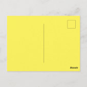 Carte Postale Jonquille jaune fleur Aquarelle Anniversaire (Dos)