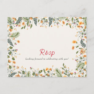 Carte Postale Jonquilles botaniques Fleurs de Pivoine Daisy Mari