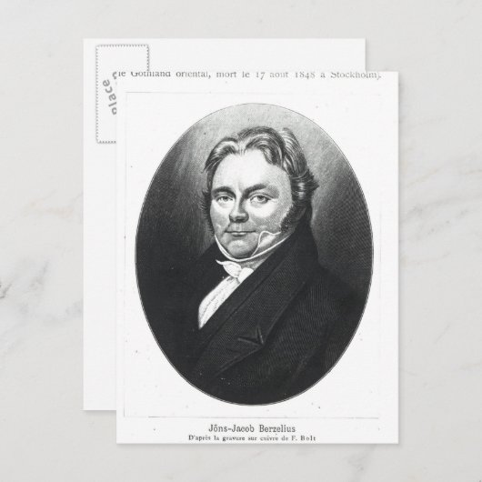 Carte Postale Jons Jakob Berzelius (Devant / Derrière)