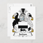 Carte Postale Jordan Family Crest (Devant / Derrière)