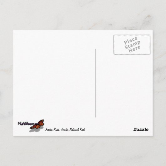 Carte Postale Jordan Pond I au Parc national de l'Acadie (Dos)