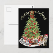 Carte Postale Jory Woofmas Chien Design - Akita (Devant / Derrière)