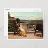 Carte Postale Jose Ferraz Almeida Jr, Lecture Femme (Devant / Derrière)