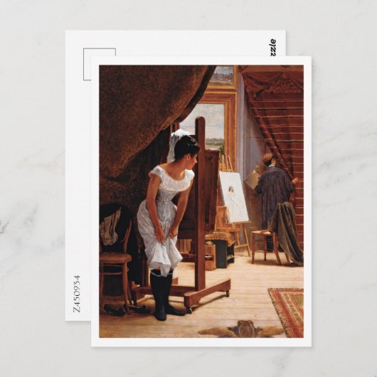 Carte Postale Jose Ferraz Almeida Jr., L'Inopportune (Devant / Derrière)