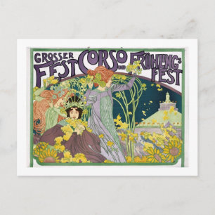 Carte Postale Josef Maria Auchentaller, Festival du Printemps Vi