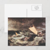 Carte Postale Joseph Mallord Turner - Épave (Devant / Derrière)