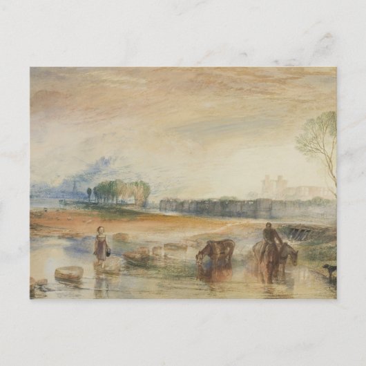 Carte Postale Joseph Mallord William Turner -Coucher du soleil e (Devant)