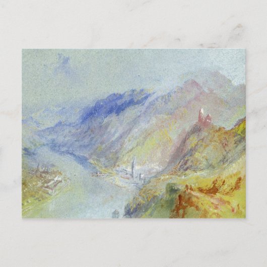Carte Postale Joseph Mallord William Turner | Le Château de Trau (Devant)