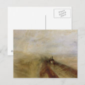 Carte Postale Joseph Mallord William Turner | Vapeur de pluie et (Devant / Derrière)