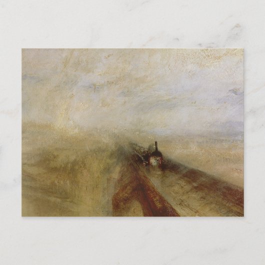 Carte Postale Joseph Mallord William Turner | Vapeur de pluie et (Devant)