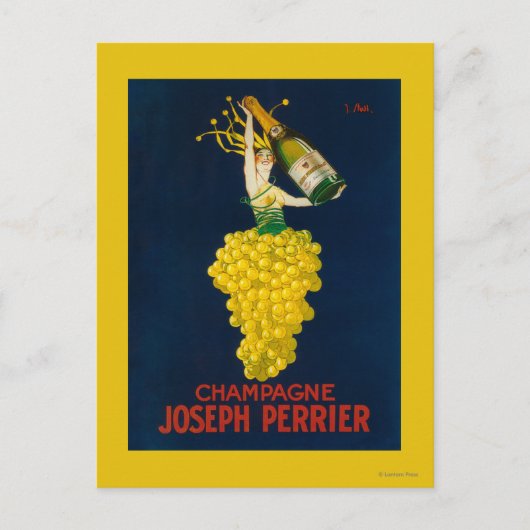 Carte Postale Joseph Perrier Champagne Poster promotionnel (Devant)