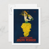 Carte Postale Joseph Perrier Champagne Poster promotionnel (Devant / Derrière)