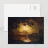 Carte Postale Joseph Wright - Feu d'artifice à Castel Angelo (Devant / Derrière)