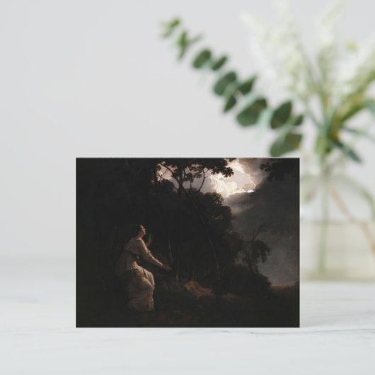 Carte Postale Joseph Wright - La Dame dans le Comus de Milton (Debout devant)