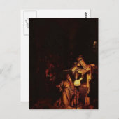 Carte Postale Joseph Wright-L'Alchimiste à la découverte du phos (Devant / Derrière)