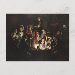 Carte Postale Joseph Wright - Une expérience sur un oiseau dans 