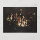 Carte Postale Joseph Wright - Une expérience sur un oiseau dans  (Devant)